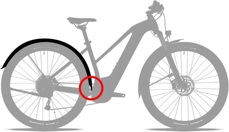 Acid / Cube 65mm Universal Mudguard Set for 29 inch Wheels - 93374-3